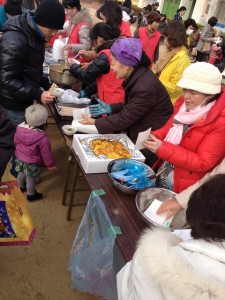 炊き出しの様子